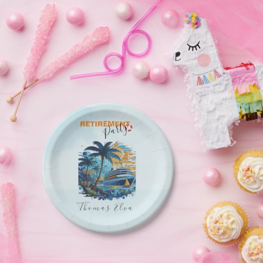 Cruising in Pensioen Party, Cruise Party Papieren Bordje (Feest)