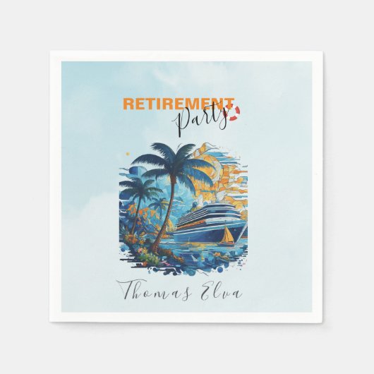 Cruising in Pensioen Party, Cruise Party Servet (Voorkant)