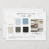 Cruising in Style Baby Shower Color Palette Card Kaart (Voorkant)