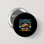 Cruising Into 2026 New Year’s Eve Cruise Vacation  Ronde Button 5,7 Cm (Voorkant /achterkant)