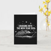 Cruising Into 2026 New Years Eve Family Matching H Kaart (Gele Bloem)