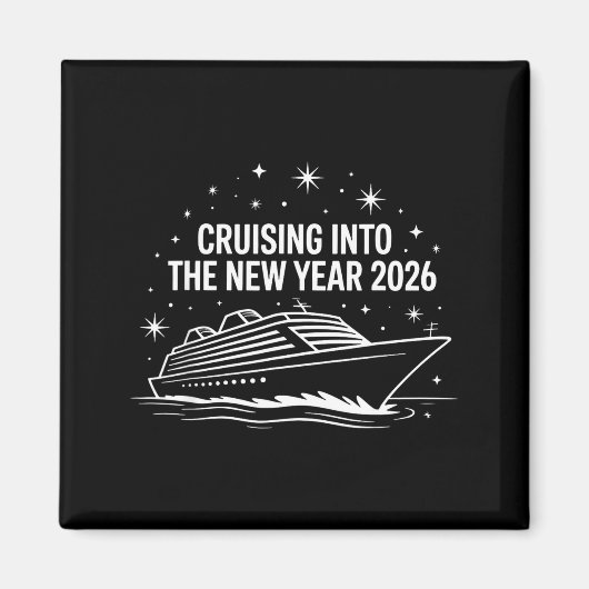 Cruising Into 2026 New Years Eve Family Matching H Magneet (Voorkant)