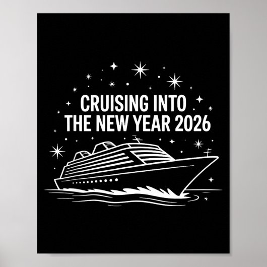 Cruising Into 2026 New Years Eve Family Matching H Poster (Voorkant)