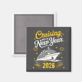 Cruising Into 2026 New Years Eve Matching Family C Magneet (Voorkant / Achterkant)