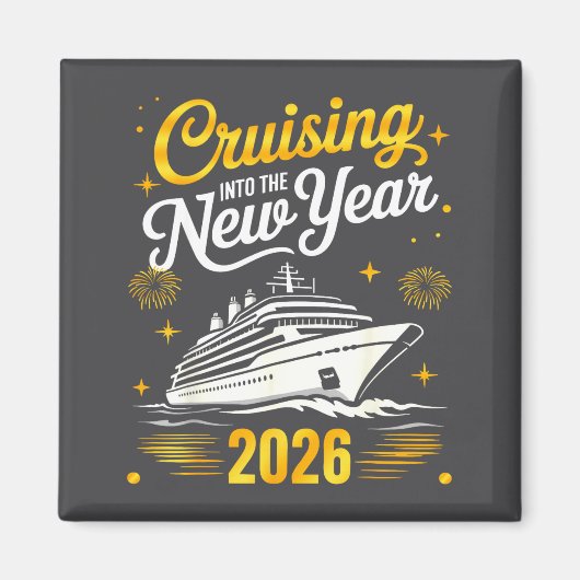 Cruising Into 2026 New Years Eve Matching Family C Magneet (Voorkant)