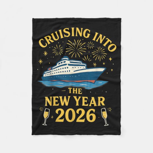 Cruising Into 2026 New Years Eve Party Favors Fami Fleece Deken (Voorkant)