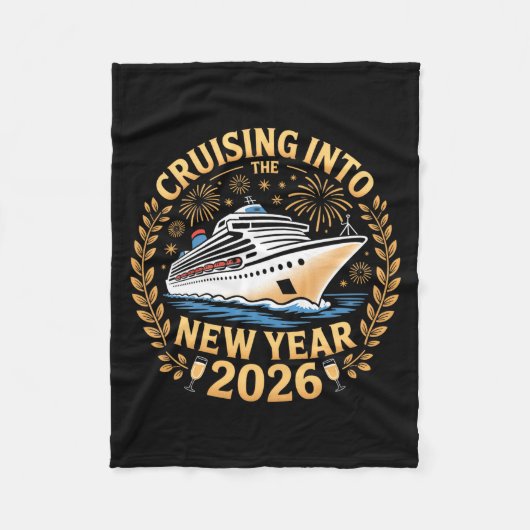 Cruising Into 2026 New Years Eve Party Favors Fami Fleece Deken (Voorkant)