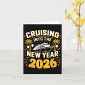 Cruising Into 2026 New Years Eve Party Favors Fami Kaart (Gele Bloem)
