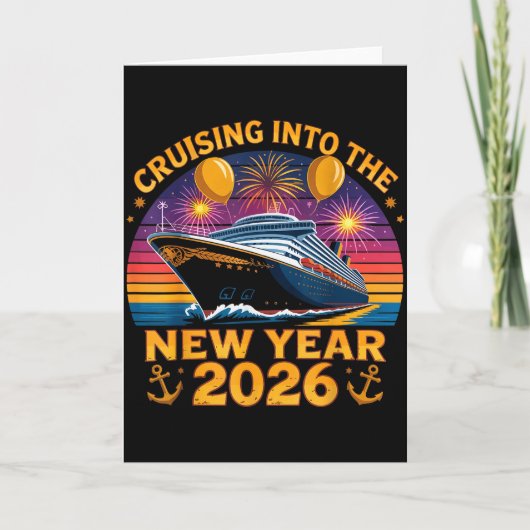 Cruising Into 2026 New Years Eve Party Favors Fami Kaart (Voorkant)