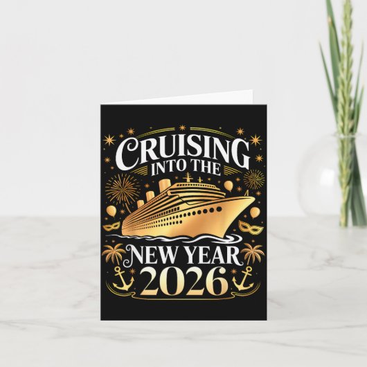 Cruising Into 2026 New Years Eve Party Favors Fami Kaart (Voorkant)