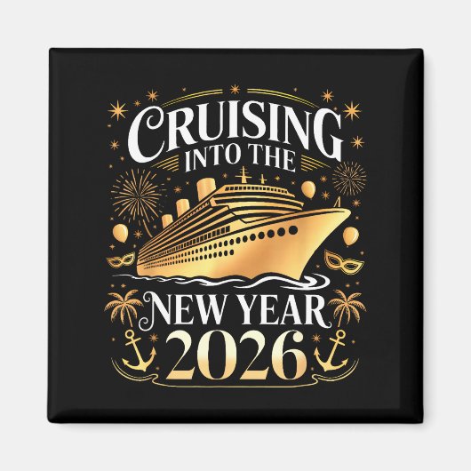 Cruising Into 2026 New Years Eve Party Favors Fami Magneet (Voorkant)