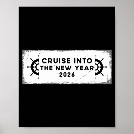 Cruising Into 2026 New Years Eve Party Favors Fami Poster (Voorkant)