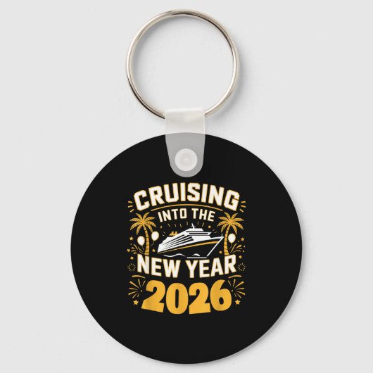Cruising Into 2026 New Years Eve Party Favors Fami Sleutelhanger (Voorkant)