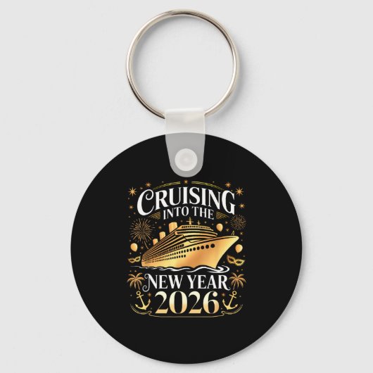 Cruising Into 2026 New Years Eve Party Favors Fami Sleutelhanger (Voorkant)