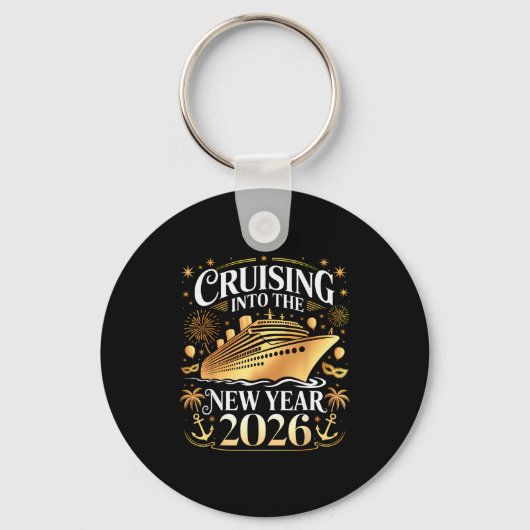 Cruising Into 2026 New Years Eve Party Favors Fami Sleutelhanger (Voorkant)