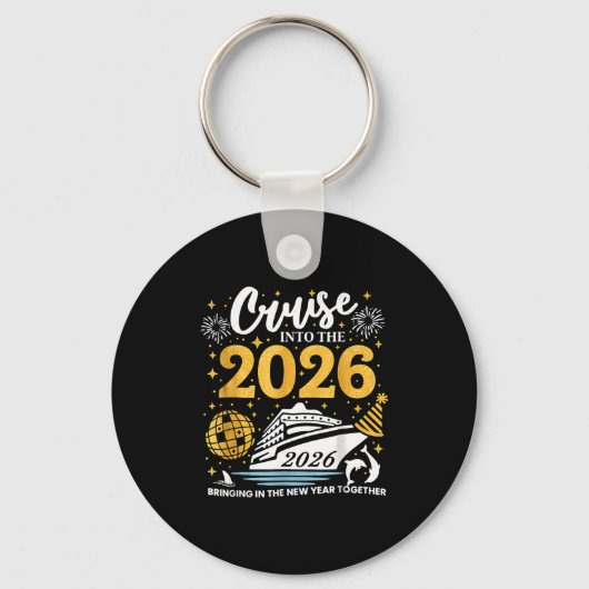 Cruising Into 2026 New Years Eve Party Favors Fami Sleutelhanger (Voorkant)