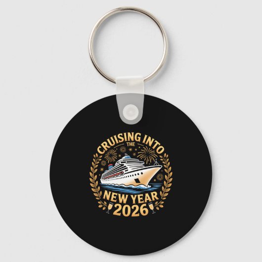 Cruising Into 2026 New Years Eve Party Favors Fami Sleutelhanger (Voorkant)