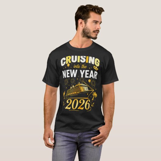 Cruising Into 2026 New Years Eve Party Favors Fami T-shirt (Voorkant volledig)
