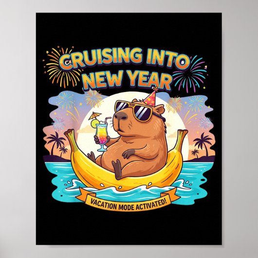 Cruising Into 2026 New Years Eve Party Matching Fa Poster (Voorkant)