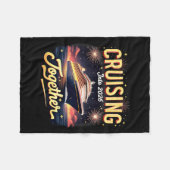 Cruising Into 2026 Together New Year Cruise Ship V Fleece Deken (Voorkant (Horizontaal))