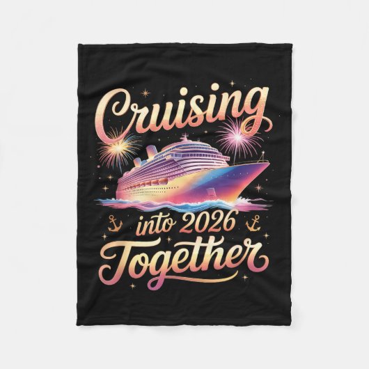 Cruising Into 2026 Together New Year Cruise Vacati Fleece Deken (Voorkant)