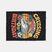 Cruising Into My 0th Birthday Fleece Deken (Voorkant (Horizontaal))