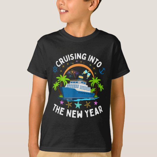 Cruising Into New Year 2026 Family Matching Vacati T-shirt (Voorkant)