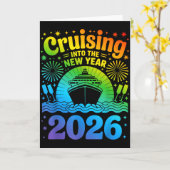 Cruising Into New Year 2026 Lgbtq Pride Cruise Cel Kaart (Gele Bloem)