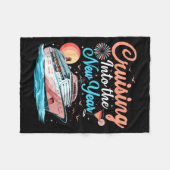 Cruising Into New Years Eve Party Countdown Happy  Fleece Deken (Voorkant (Horizontaal))