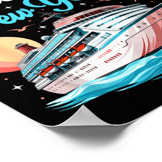 Cruising Into New Years Eve Party Countdown Happy  Poster (Hoek)