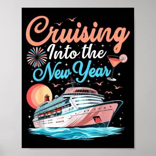 Cruising Into New Years Eve Party Countdown Happy  Poster (Voorkant)