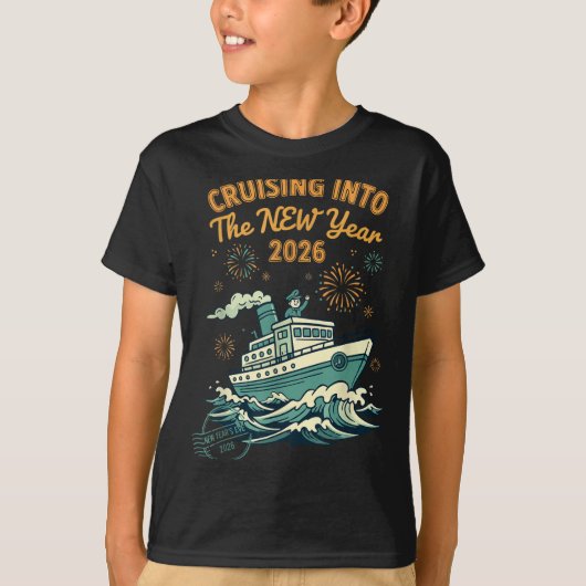 Cruising Into The New Year 2026 Adventure T-shirt (Voorkant)