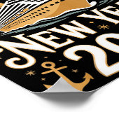 Cruising Into The New Year 2026 Cruise Design  Poster (Hoek)