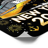 Cruising Into The New Year 2026 Cruise Party Gift  Poster (Hoek)