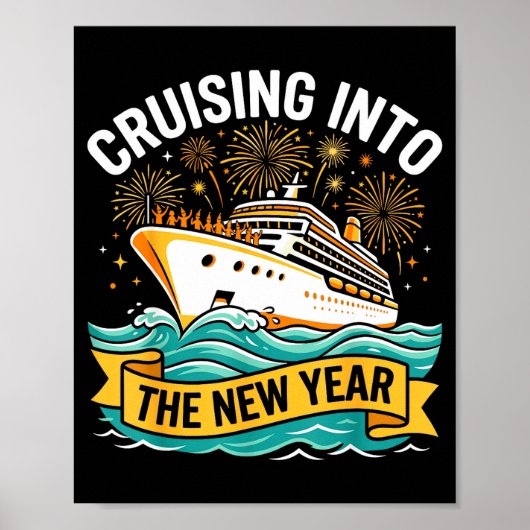 Cruising Into The New Year 2026 Cruise Squad  Poster (Voorkant)