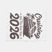 Cruising Into The New Year 2026 Cruise Vacation  Fleece Deken (Voorkant (Horizontaal))