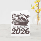 Cruising Into The New Year 2026 Cruise Vacation  Kaart (Gele Bloem)