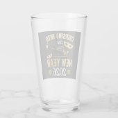 Cruising into the New Year 2026 Drinking Glas (Achterkant)