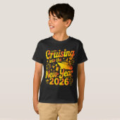 Cruising Into The New Year 2026 Family Cruise Vaca T-shirt (Voorkant volledig)
