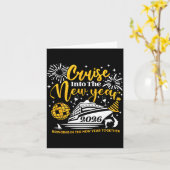 Cruising Into The New Year 2026 Happy New Year 202 Kaart (Gele Bloem)