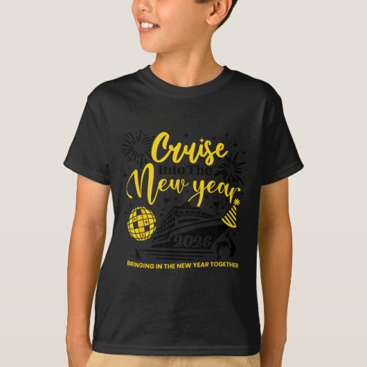 Cruising Into The New Year 2026 Happy New Year 202 T-shirt (Voorkant)