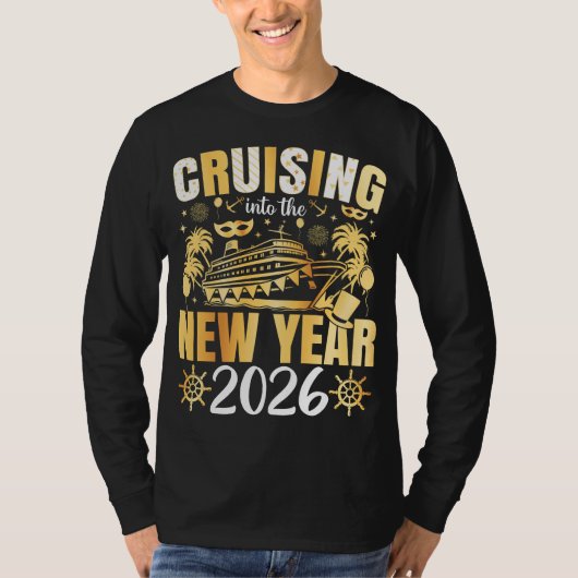 Cruising into the New Year 2026 Men LS T-shirt (Voorkant)