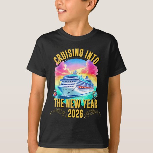 Cruising Into The New Year 2026 Ocean Lover  T-shirt (Voorkant)