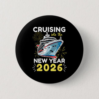 Cruising Into The New Year 2026  Ronde Button 5,7 Cm