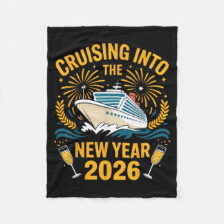 Cruising Into The New Year 2026 Sea Lovers Celebra Fleece Deken