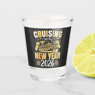 Cruising into the New Year 2026 Shot Glas