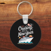 Cruising Into The New Year Cruise Party Sunset Oce Sleutelhanger (Voorkant)