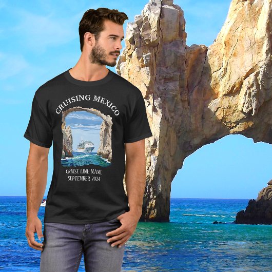 Cruising Mexico Cabo Schip Inscheping Custom Group T-shirt