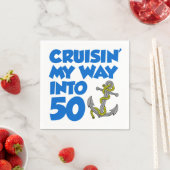 Cruising mijn weg naar 50 party decor servetten (Insitu)