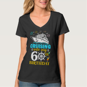 Cruising naar mijn 60ste verjaardag 60 jaar oude c t-shirt
